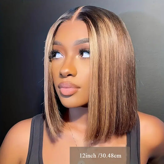 Wear and Go Glueless Ombre Bob Wig (12 Inches