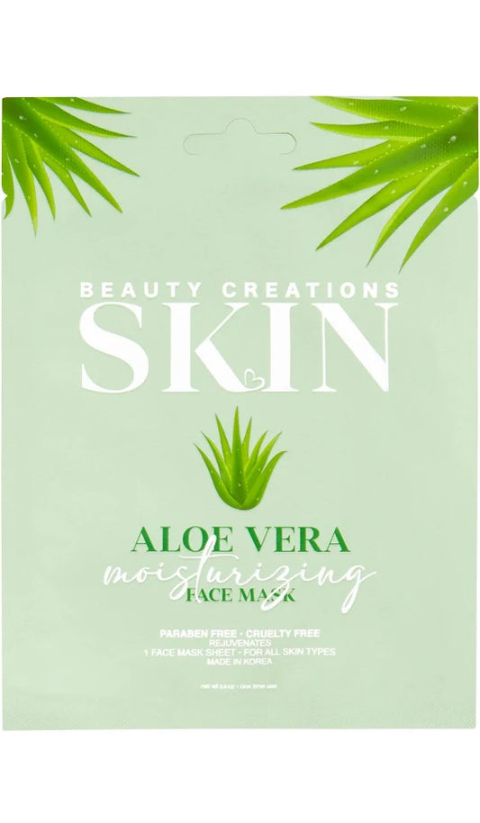Beauty Creations Aloe Vera Moisturizing Face Mask